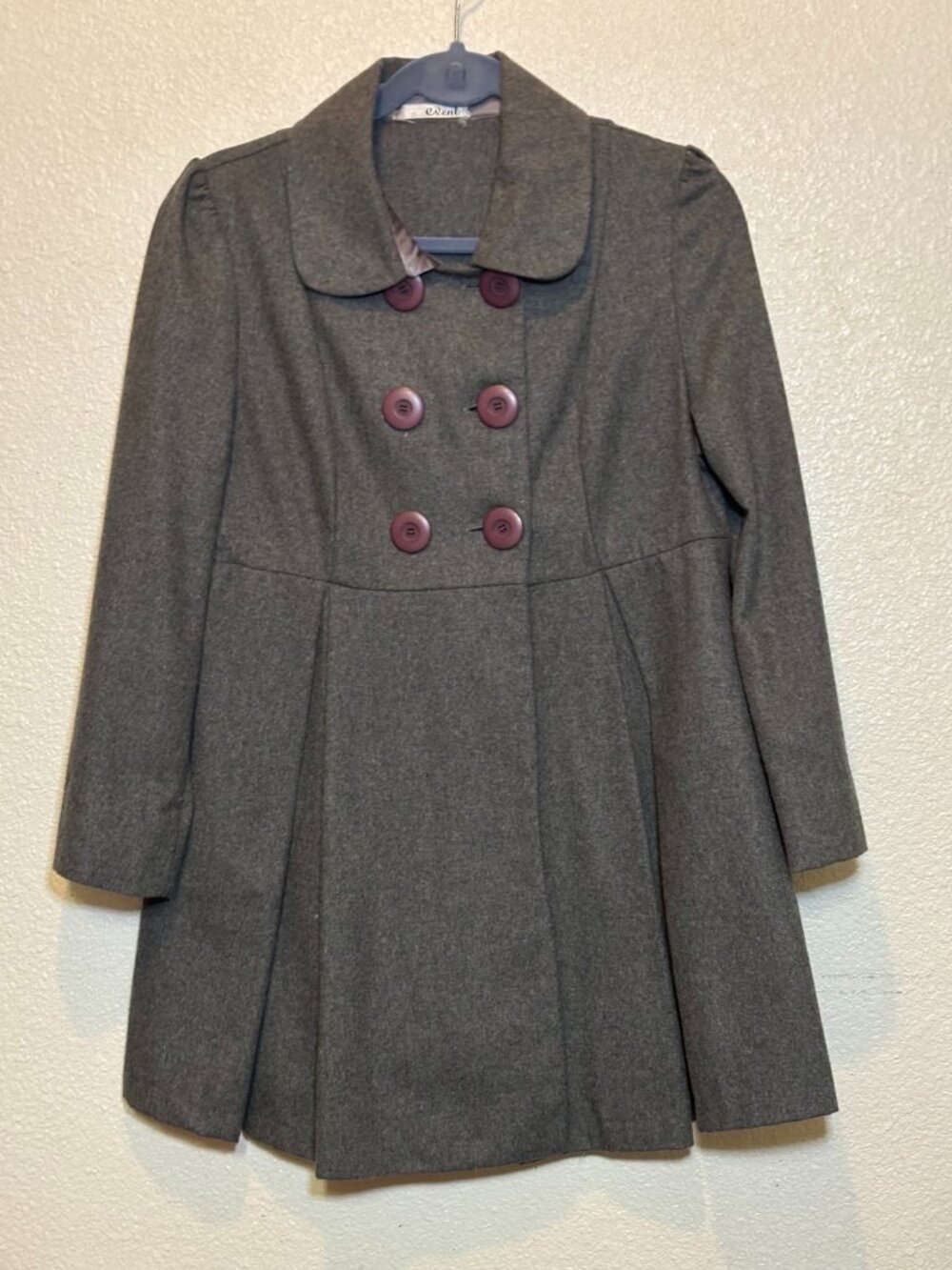 Vintage Women’s Wool-Blend Coat – Size Large